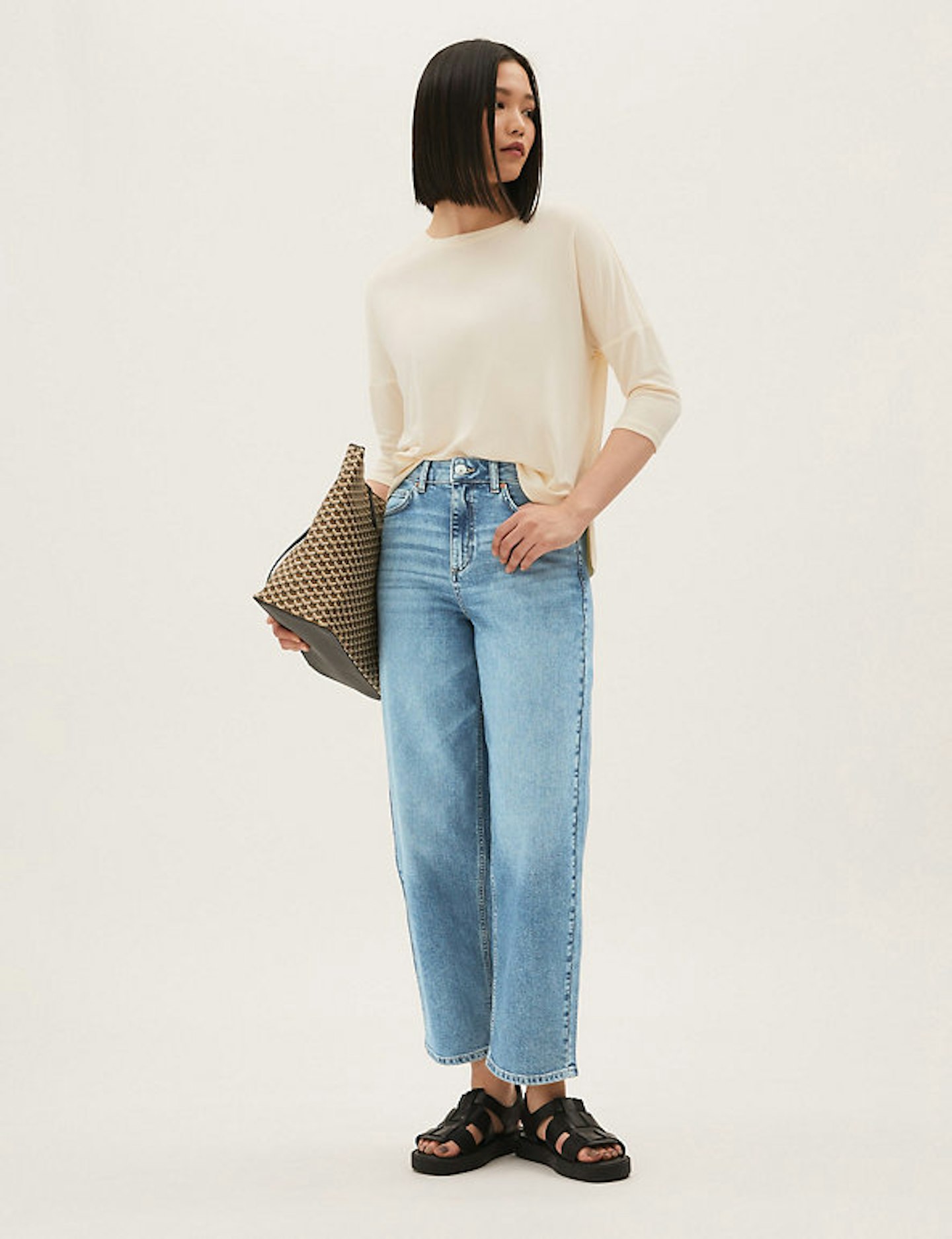 Marks and spencer ladies cropped jeans hotsell